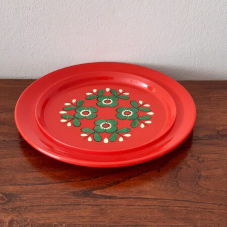 Vintage kunststof bordje 22 cm