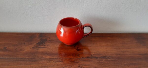 vintage rode bolle beker