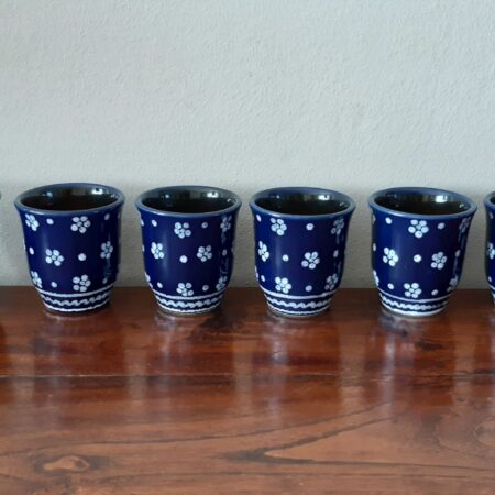 Set van 6 mokjes Gmundner Keramik