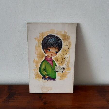 vintage houten wanddecoratie afbeelding op hout