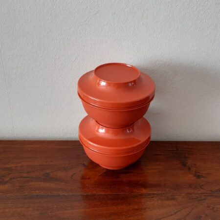 Vintage Tupperware opbergbakjes 12 cm
