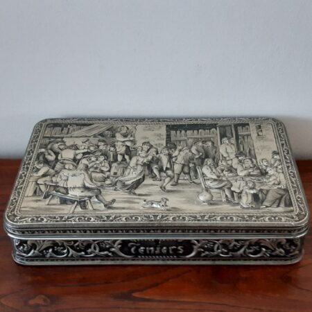 Vintage blikken doos 32 cm