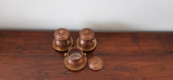 Vintage koffie druppelaars, set van 3 stuks