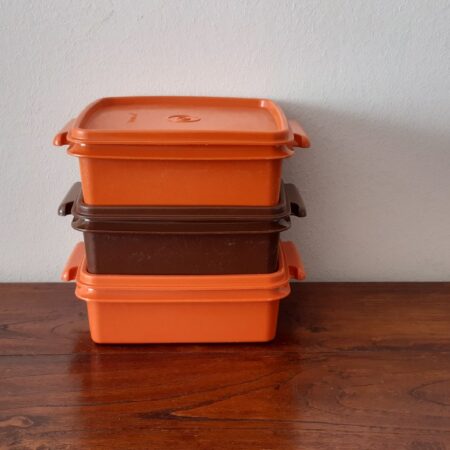 Set vintage Tupperware bakjes 20 cm