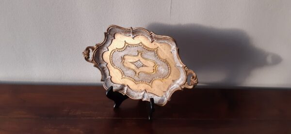 Vintage Florentijns dienblad 32 cm