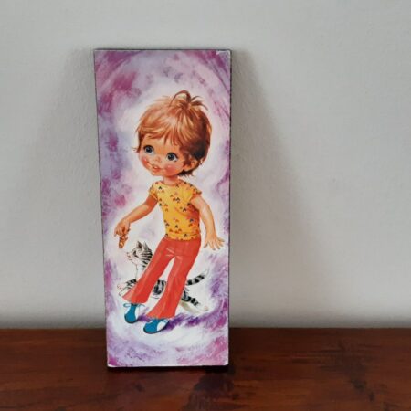 Vintage speelse wanddecoratie 24,5 cm