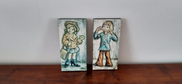 Set vintage wanddecoratie 24 cm