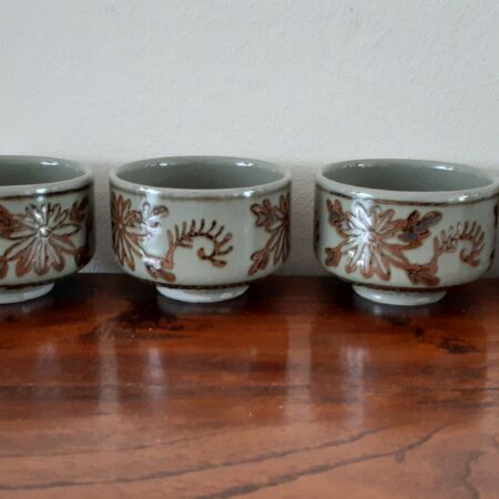 Vintage Japanse kommetjes, set van 4 stuks