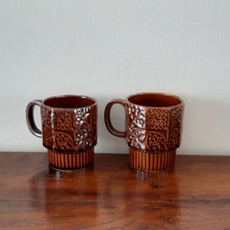 Vintage Japanse bekers, set van 2 stuks