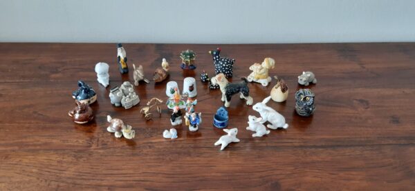 Verzameling letterbak beeldjes