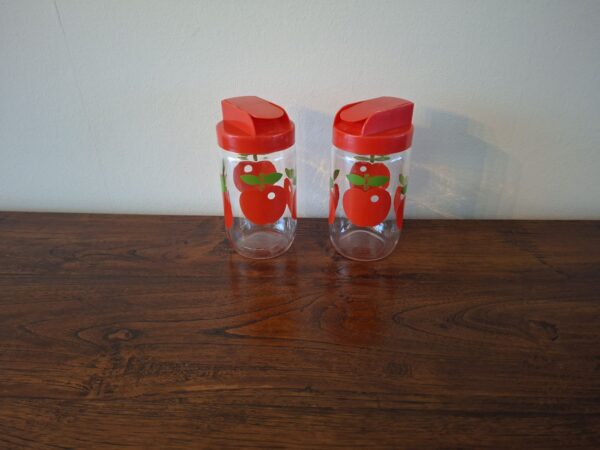 Set vintage appeltjes potten 17 cm